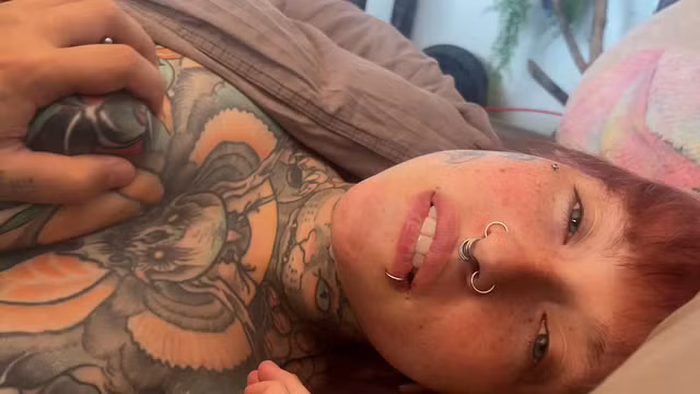 Alternative Couple Enjoys Intimate Morning Fuck