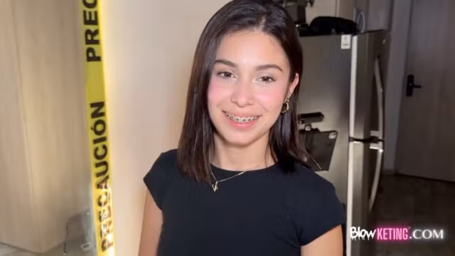Delicious 18 Year Old Nerd With Braces Comes To Ask For Rough Sex