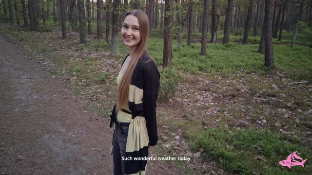 Sexy Nymphomaniac In The Woods Made Me Cum In Her Mouth