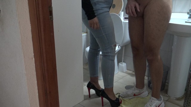 My 52 Year Old Stepmom From Istanbul Caught Me Masturbating My Big Cock In The Toilet